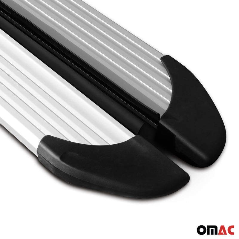 Seitenschweller Trittbretter Schweller für Nissan Qashqai J10 2006-2014 Alu Grau