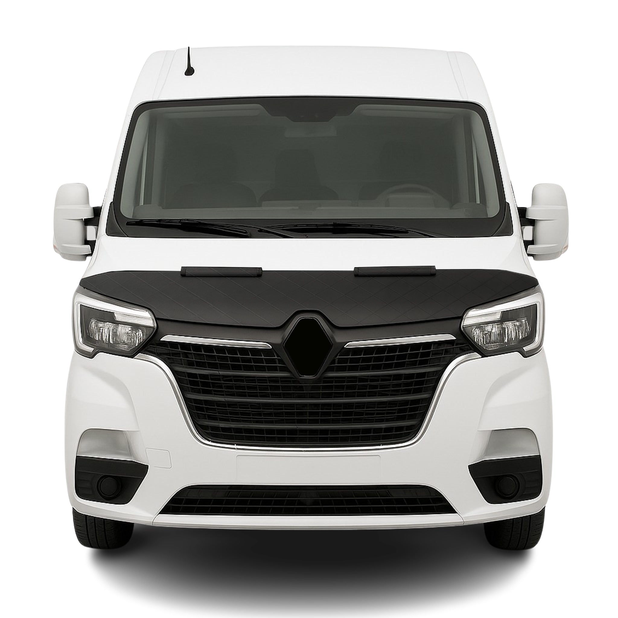 Haubenbra Steinschlagschutz für Renault Master 3 2019-2023 Schwarz Halb