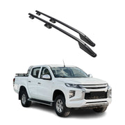 Aluminium Dachreling Querträger für Mitsubishi L200 2019-2026 Schwarz 2x