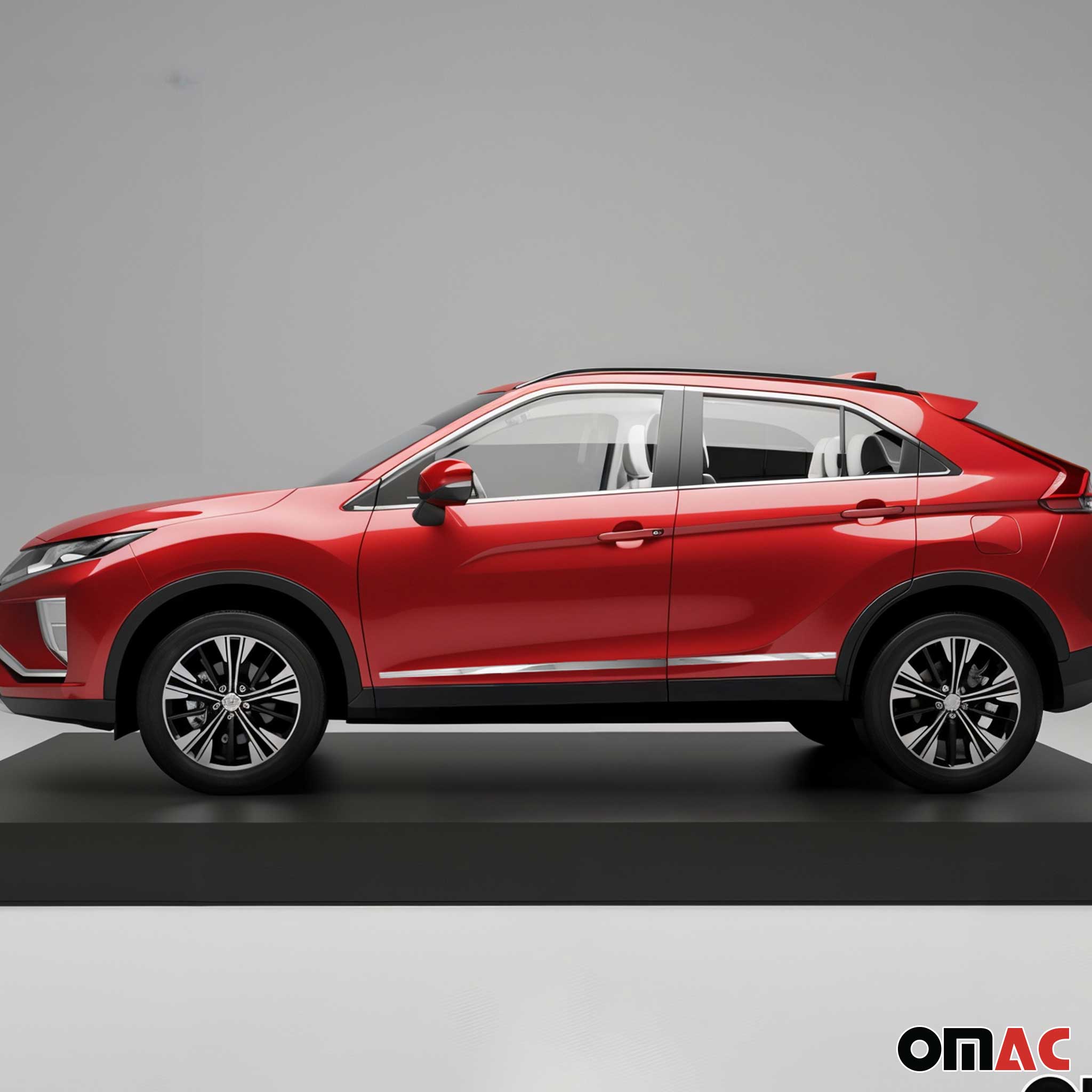 Seitentürleiste Türschutzleiste für Mitsubishi Eclipse Cross 2018-2026 Chrom 4x
