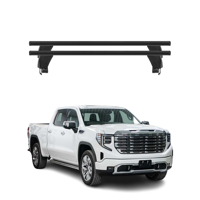 Menabo Dachträger Grundtäger für GMC Sierra IV 2019-2025 Aluminium Schwarz 2x