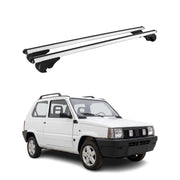 Dachträger Grundträger für Fiat Panda I Schrägheck 1980-2003 TÜV Alu Silber 2x