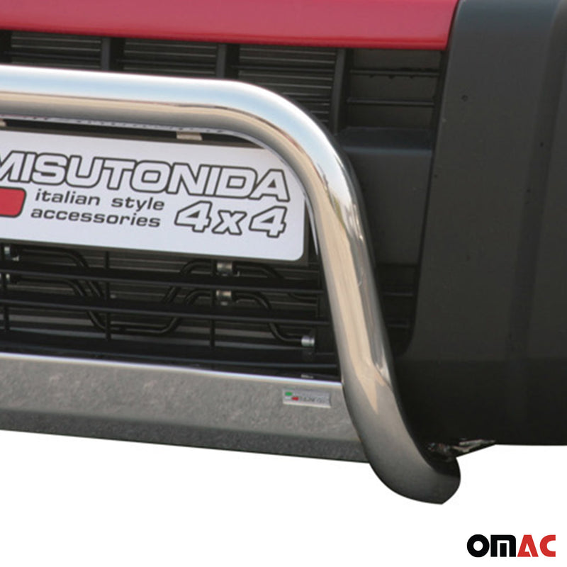 Frontbügel Frontschutzbügel für Peugeot Bipper 2008-2016 ø63mm Stahl Silber