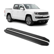 Trittbretter Seitenschweller für VW Amarok 2010-2016 Alu Schwarz ABE