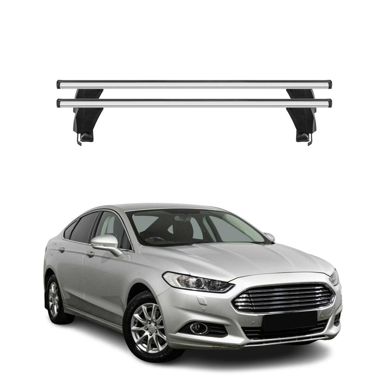 Menabo Dachträger Grundtäger für Ford Mondeo Limo 2014-2022 50kg Alu Silber 2x