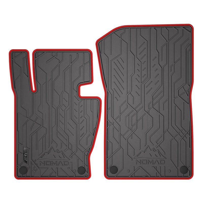 Fußmatten Gummimatten Automatten für BMW X3 E83 2003-2010 Gummi Schwarz Rot 2tlg