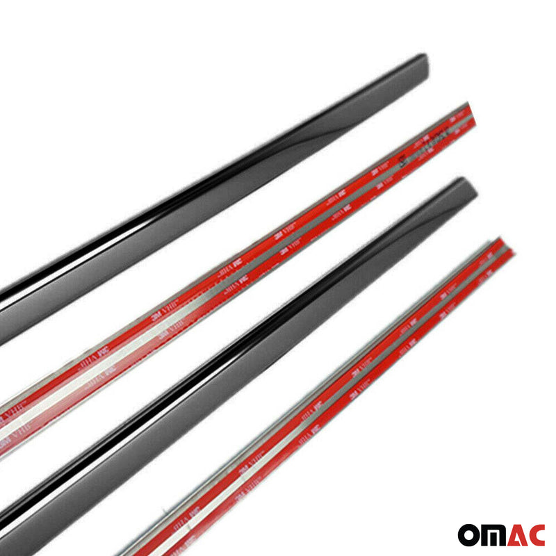 Fensterleisten Zierleisten für Fiat Tipo 2016-2025 Edelstahl Dunkel 4tlg