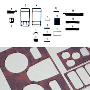 Innenraum Dekor Cockpit für Seat Cordoba 2002-2009 Wurzelholz Optik 16tlg