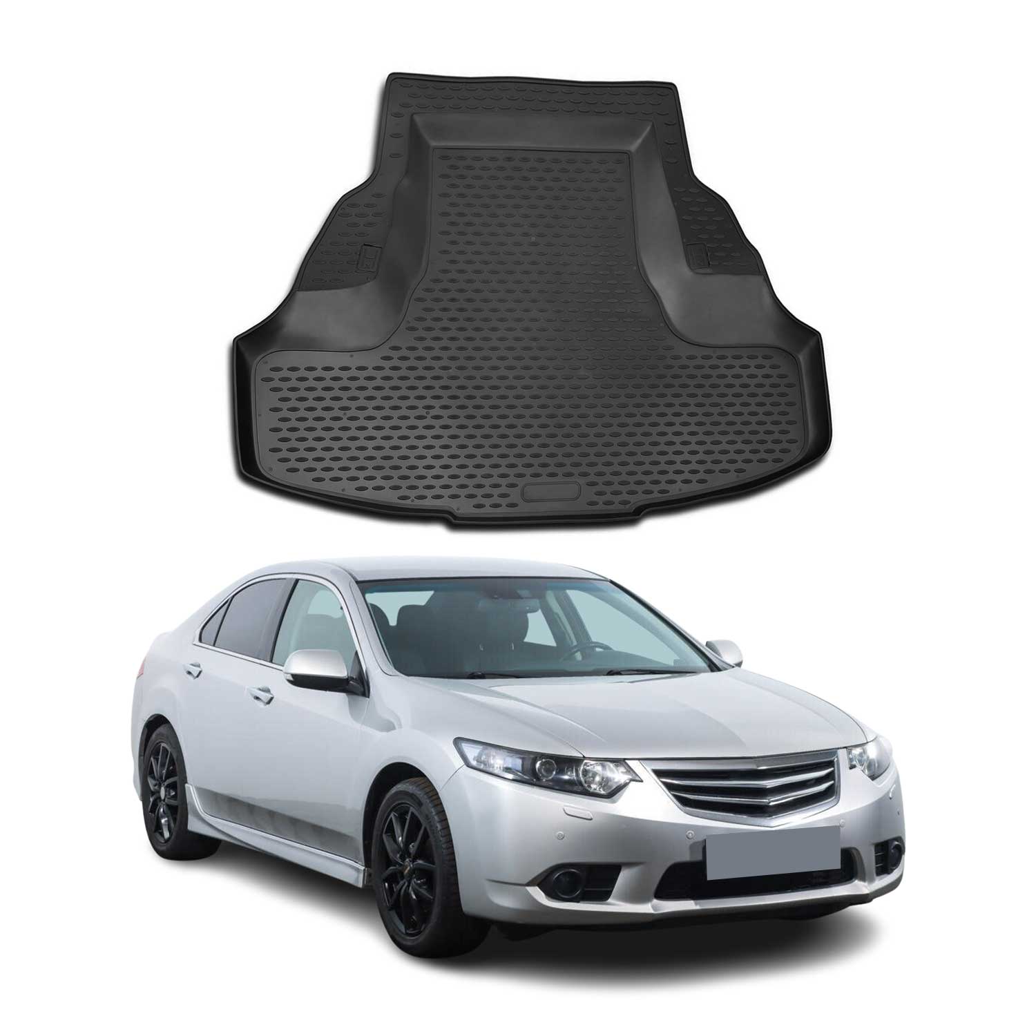 Kofferraummatte Kofferraumwanne für Honda Accord Stufenheck 2008-2026 Gummi TPE