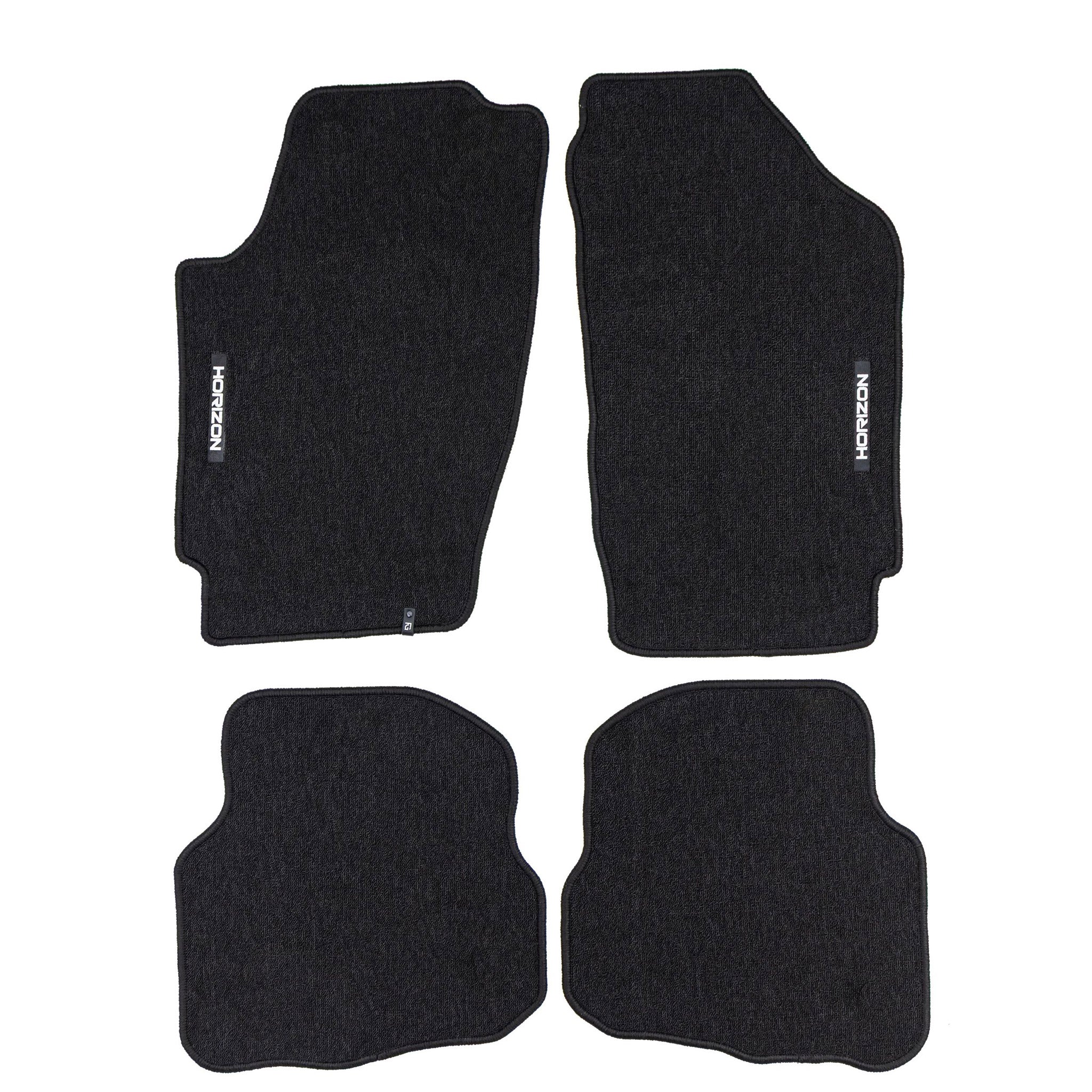 Velours Fußmatten für VW Fox 2003-2011 Autoteppich Automatten Schwarz 4 tlg