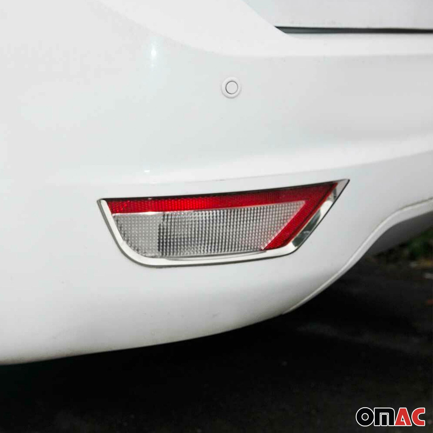 Reflektor Blenden Reflektorleiste für Ford Focus 2008-2011 Edelstahl Chrom 2tlg