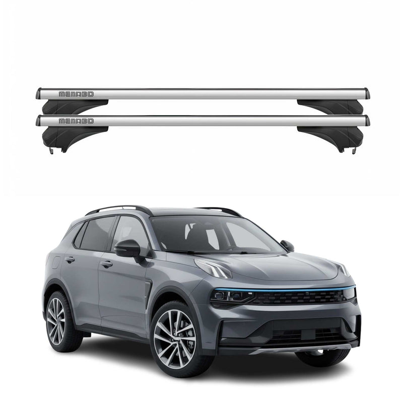 Menabo Dachträger Grundtäger für Link&Co 01 2017-2025 Aluminium Silber 2 tlg