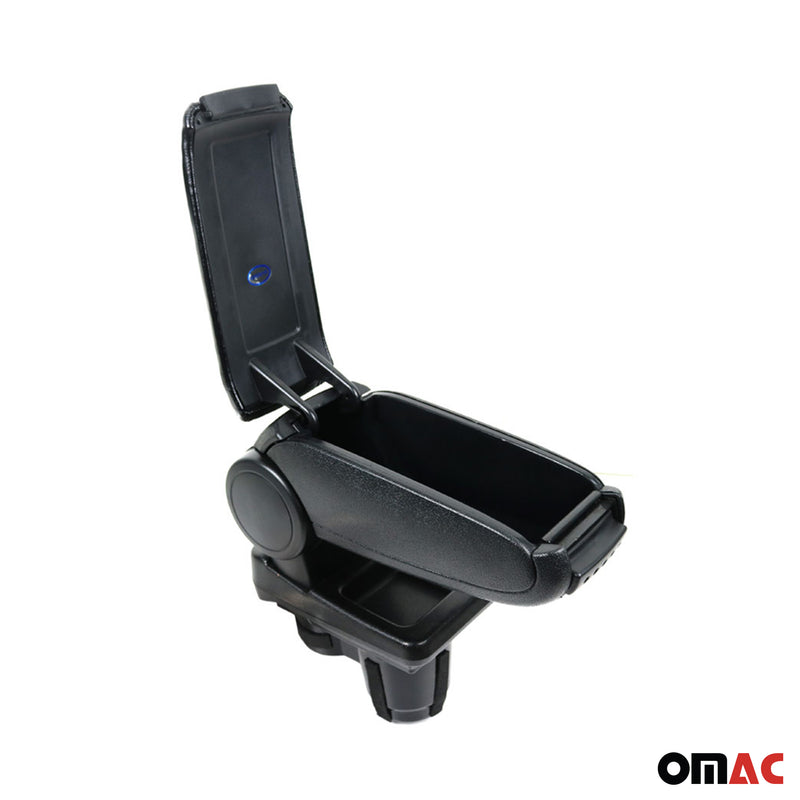 Mittelarmlehne Armlehne für Dacia Duster 2 2018-2024 PU-Leder ABS Schwarz