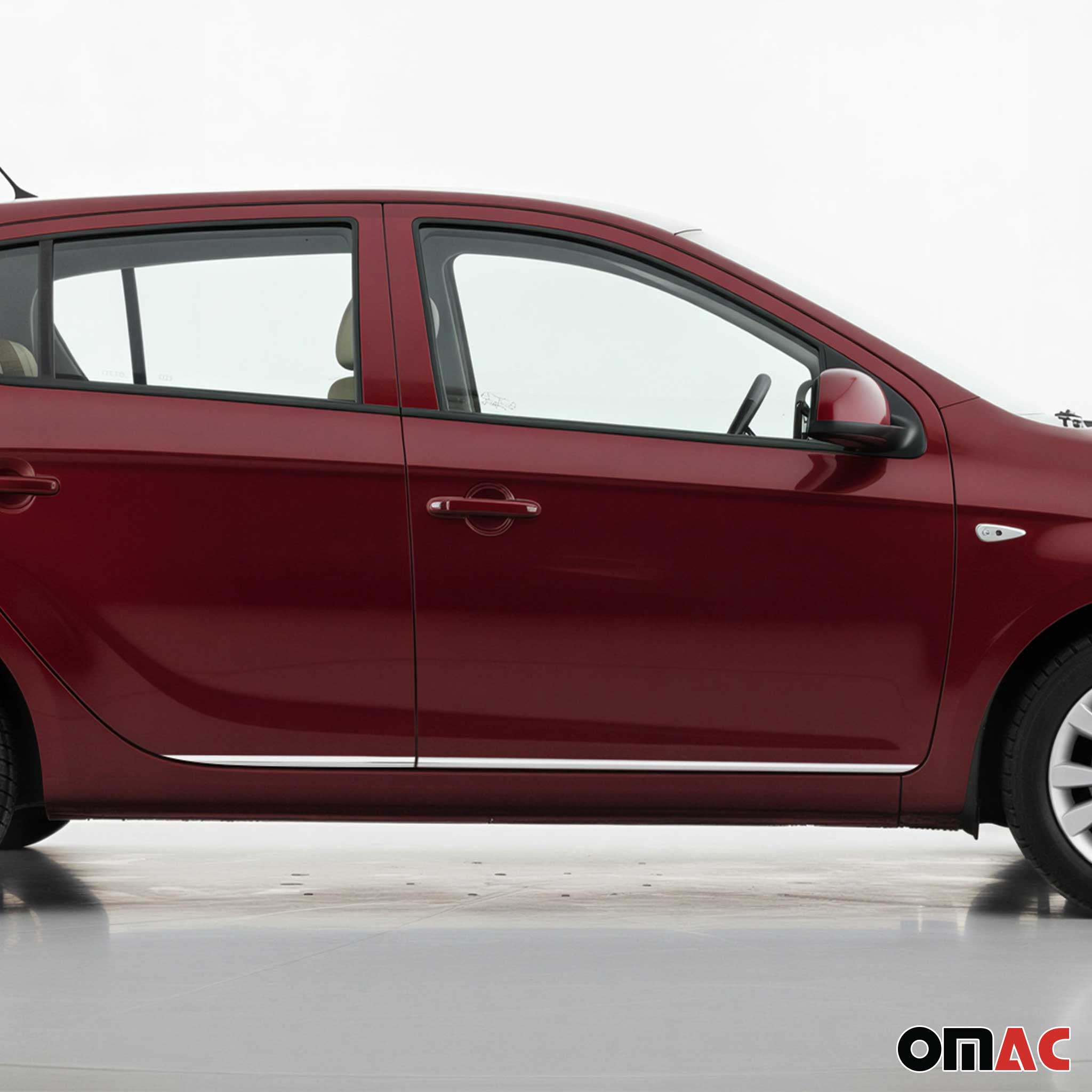 Seitentürleiste Türleisten Türschutzleiste für Hyundai i20 2008-2014 Chrom 4x