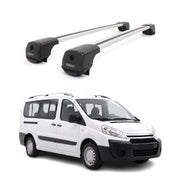 Dachträger Grundträger für Citroen Jumpy 2007-2016 Aluminium 75kg Grau 2tlg