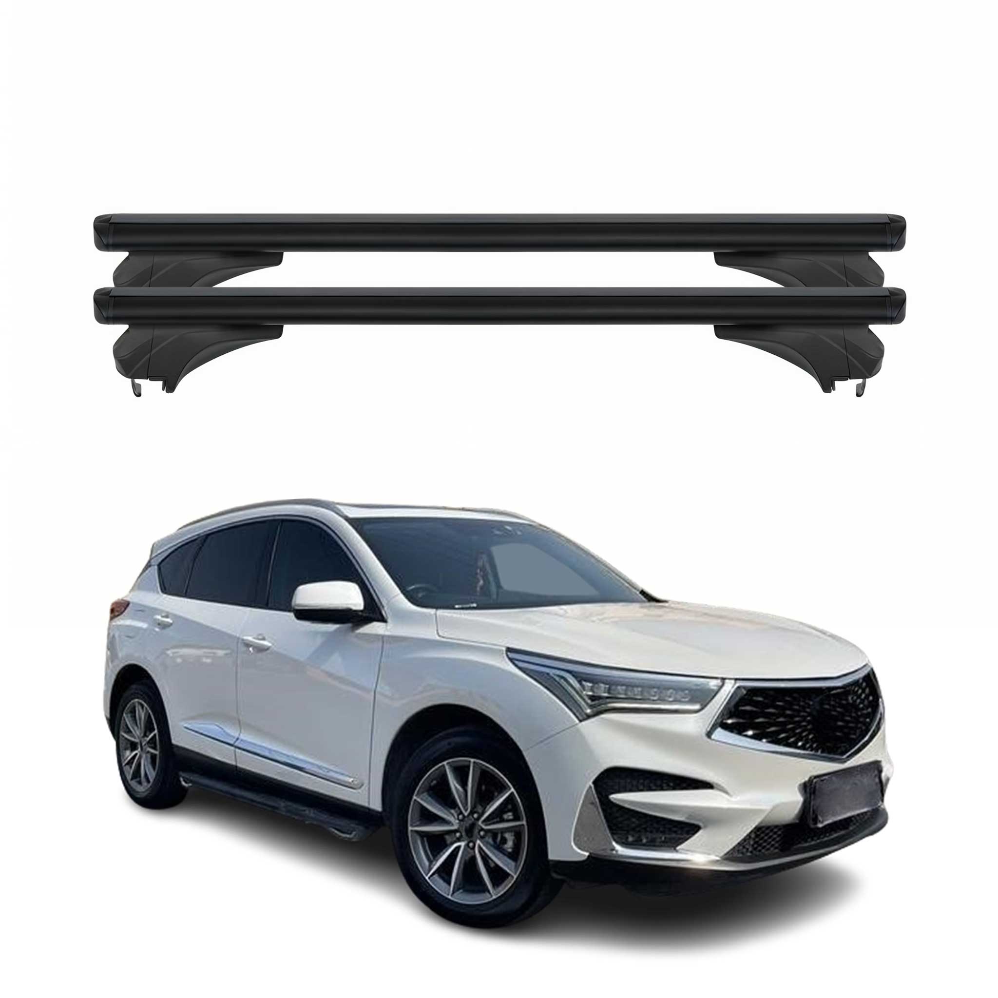 Menabo Dachträger Grundtäger für Acura RDX 2019-2025 Aluminium Schwarz 2 tlg