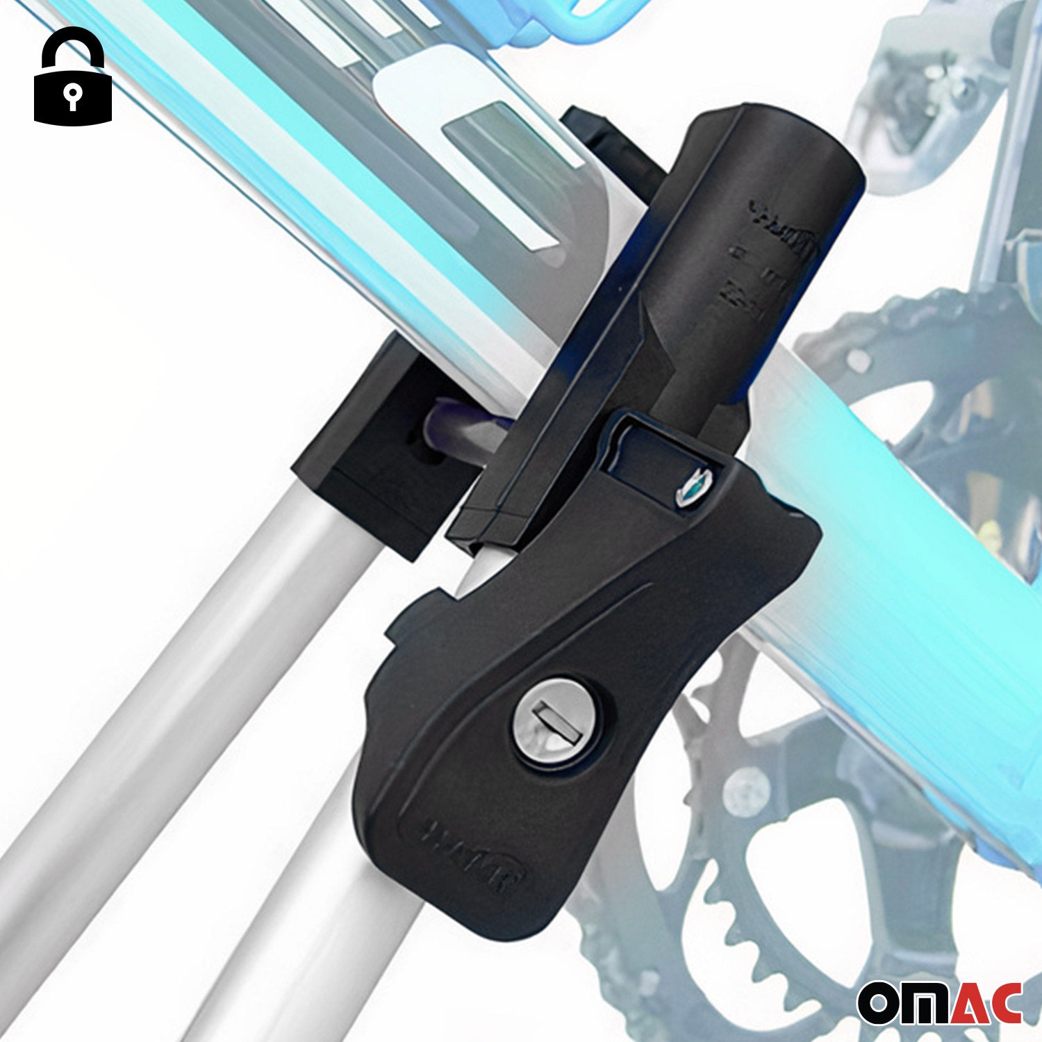 Fahrradträger Dachfahrradträger bis 17kg Aluminium Silber Fahrradhalter 2tlg