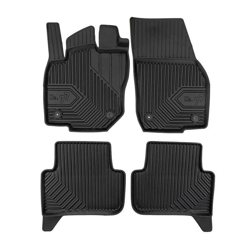 Fußmatten Gummimatten für VW Tiguan III 2024-2025 außer mild hybrid TPE 4 tlg