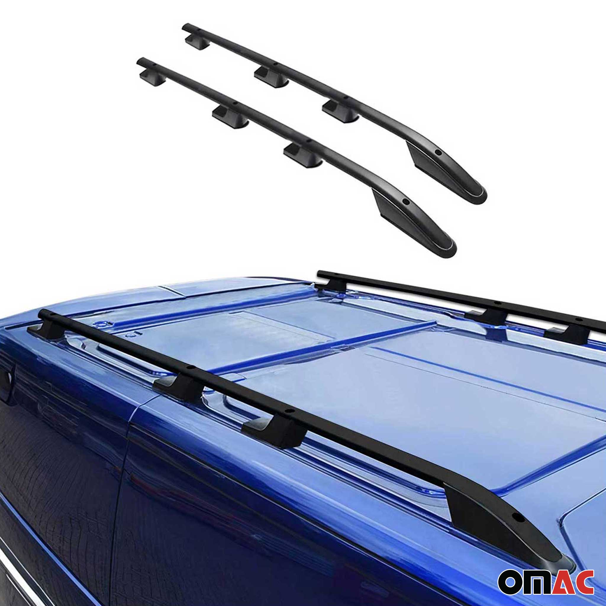 Alu Dachreling Querträger für Ford Transit 2015-2026 L2 Mittel Radstand Schwarz