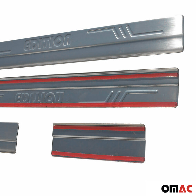 Door sill trims edition for Ford B-Max 2010-2019 stainless steel 4x