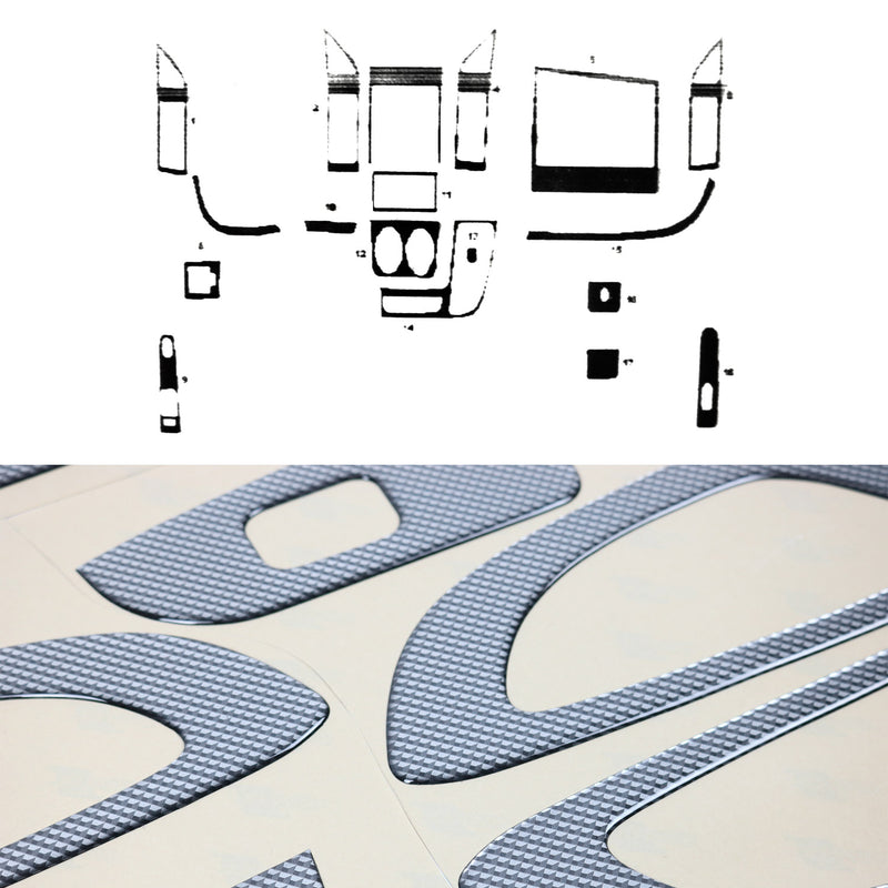 Innenraum Dekor Cockpit für Peugeot Boxer 2007-2014 Carbon Optik 18tlg