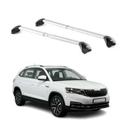 Dachträger Grundtäger für Skoda Kamiq 2019-2026 5 tür 100kg Alu Silber 2 tlg ABE