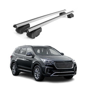 Dachträger für Hyundai Santa Fe III / Grand Santa Fe 2013-2018 Alu Silber 2tlg