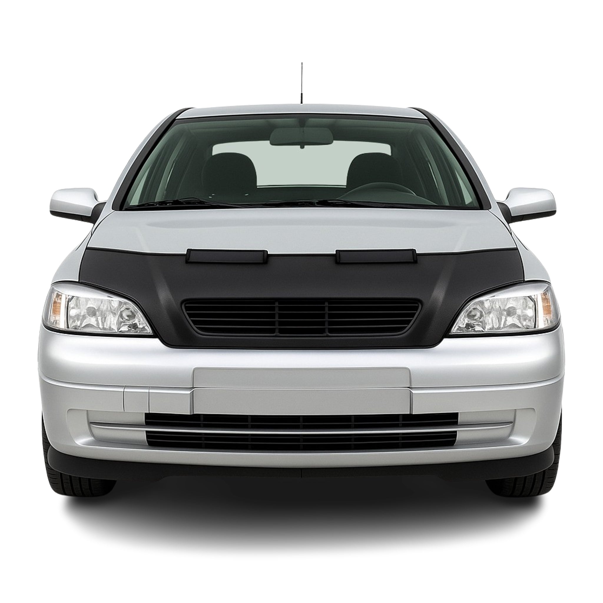 Haubenbra Steinschlagschutz Bonnet Bra für Opel Astra G 1998-2004 Schwarz Halb