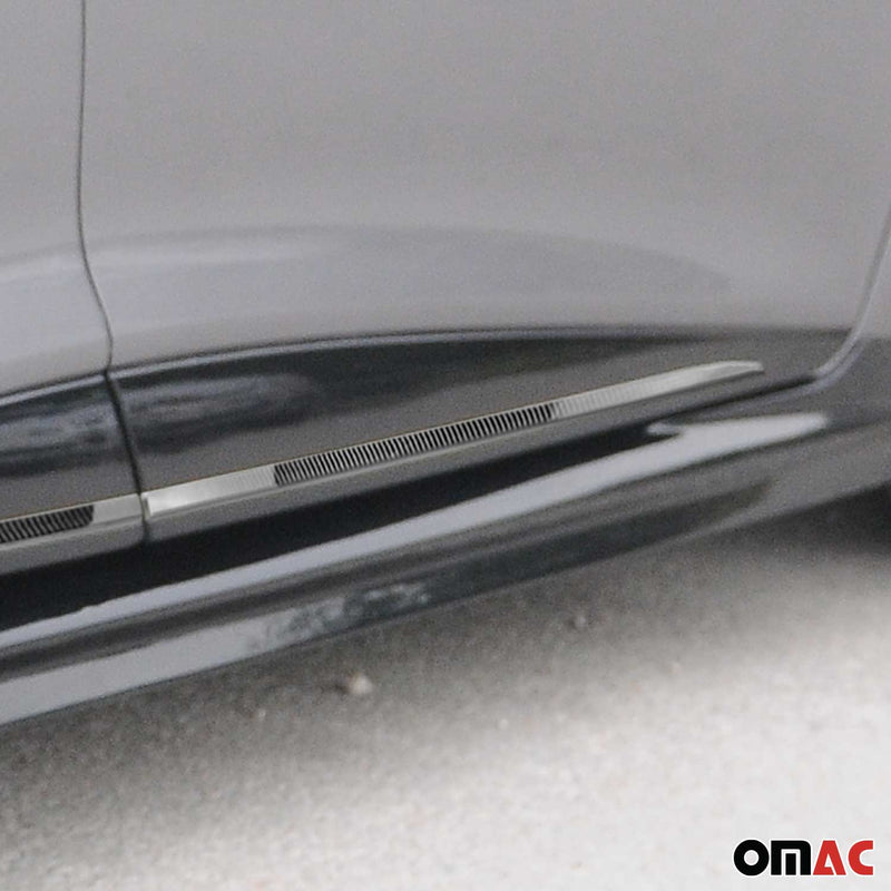 Seitentürleiste Türschutzleiste für Renault Clio 2012-19 Kohlefaser Schwarz 4x