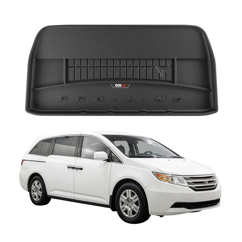 OMAC Gummi Kofferraumwanne für Honda Odyssey 2011-2017 TPE Laderaumwanne Schwarz