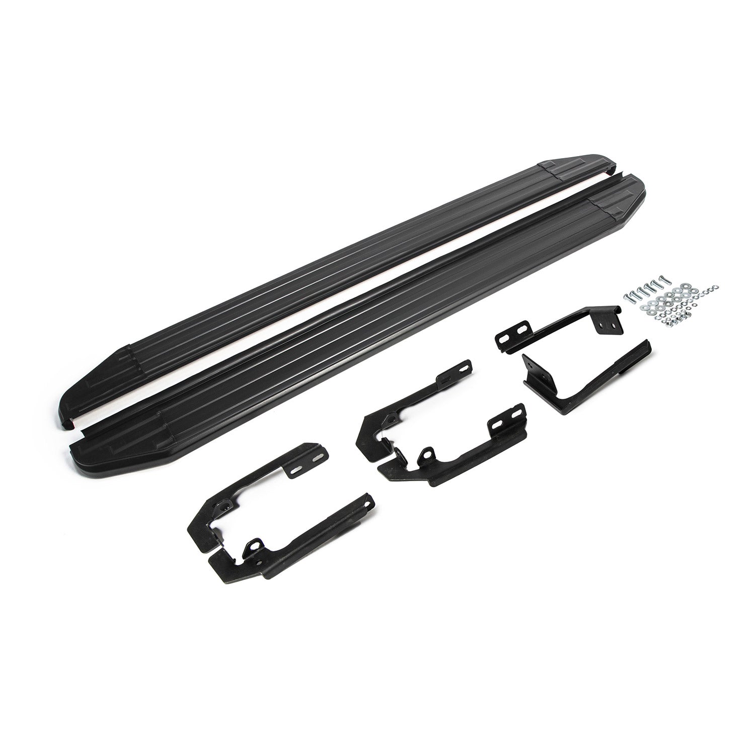 Trittbretter Seitenschweller für Isuzu D-Max 2015-2021 Alu Schwarz ABE