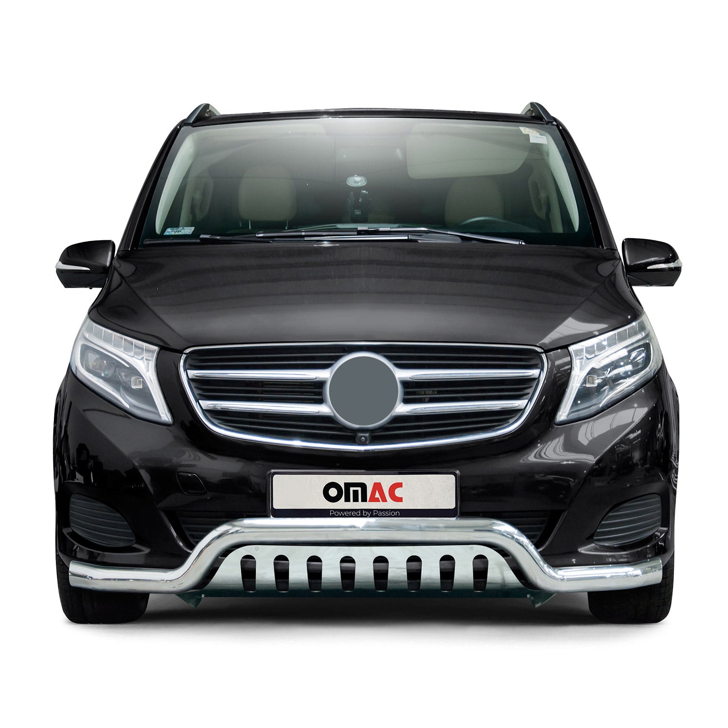 Edelstahl Frontschutzbügel für Mercedes Klasse 2014-2019 mit ABE Silber