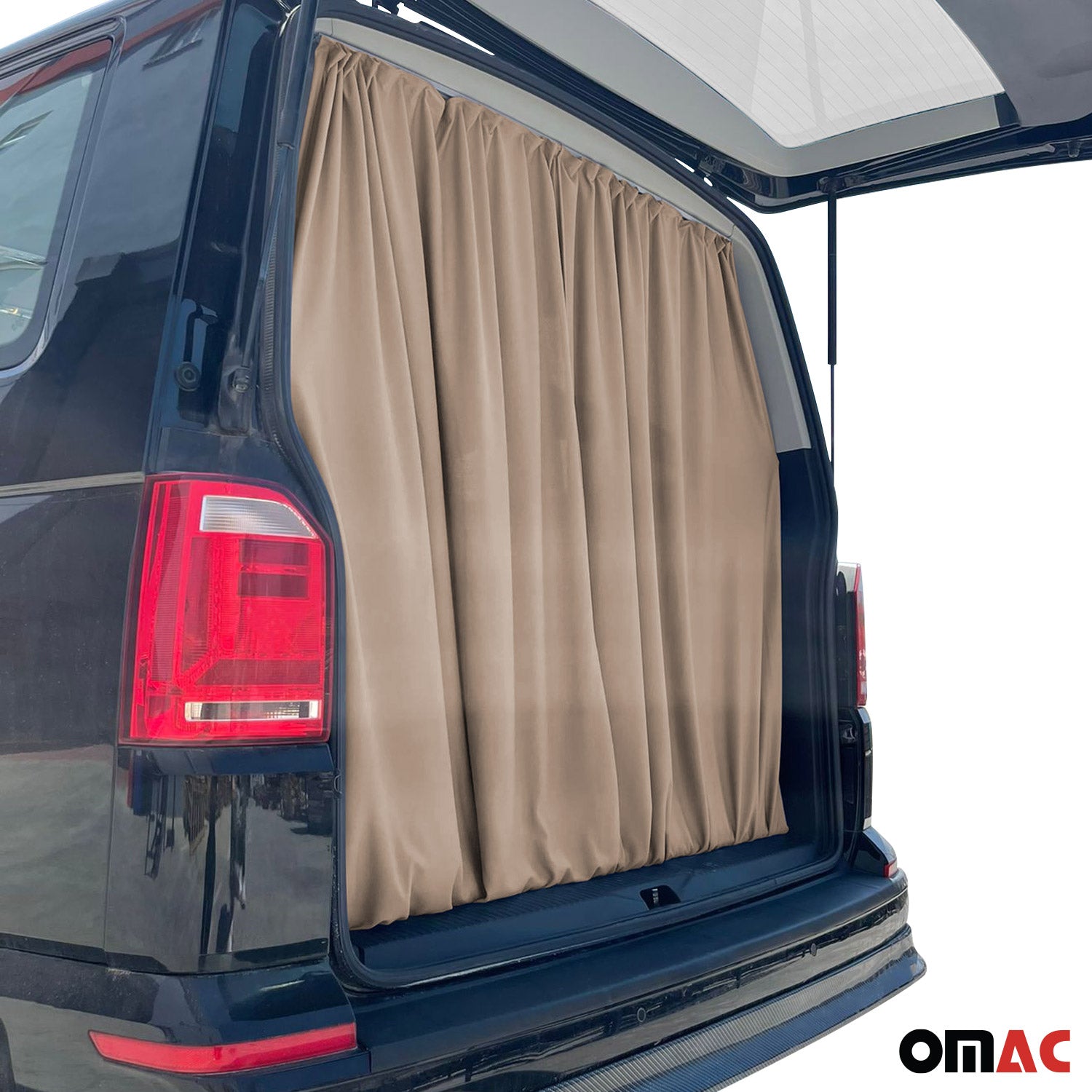 Maß Gardinen Sonnenschutz für Opel Zafira Life Heckklappe Vorhänge Beige