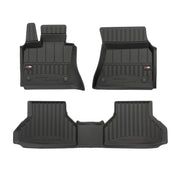 OMAC Gummi Fußmatten für BMW X6 E71 E72 2007-2014 Premium TPE Schwarz 3x