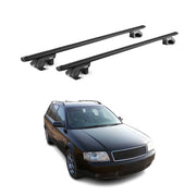 Dachträger Grundtäger für Audi A6 Allroad Avant 1994-2005 90kg Alu Schwarz ABE