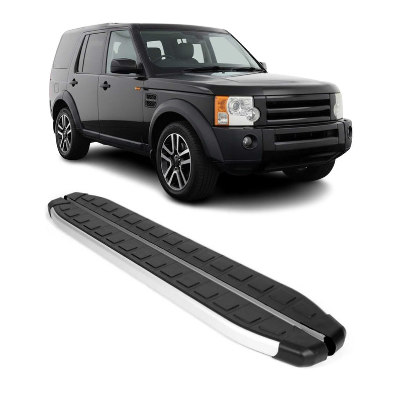 Seitenbretter Trittbretter für Land Rover Discovery 2005-2009 Alu Schwarz