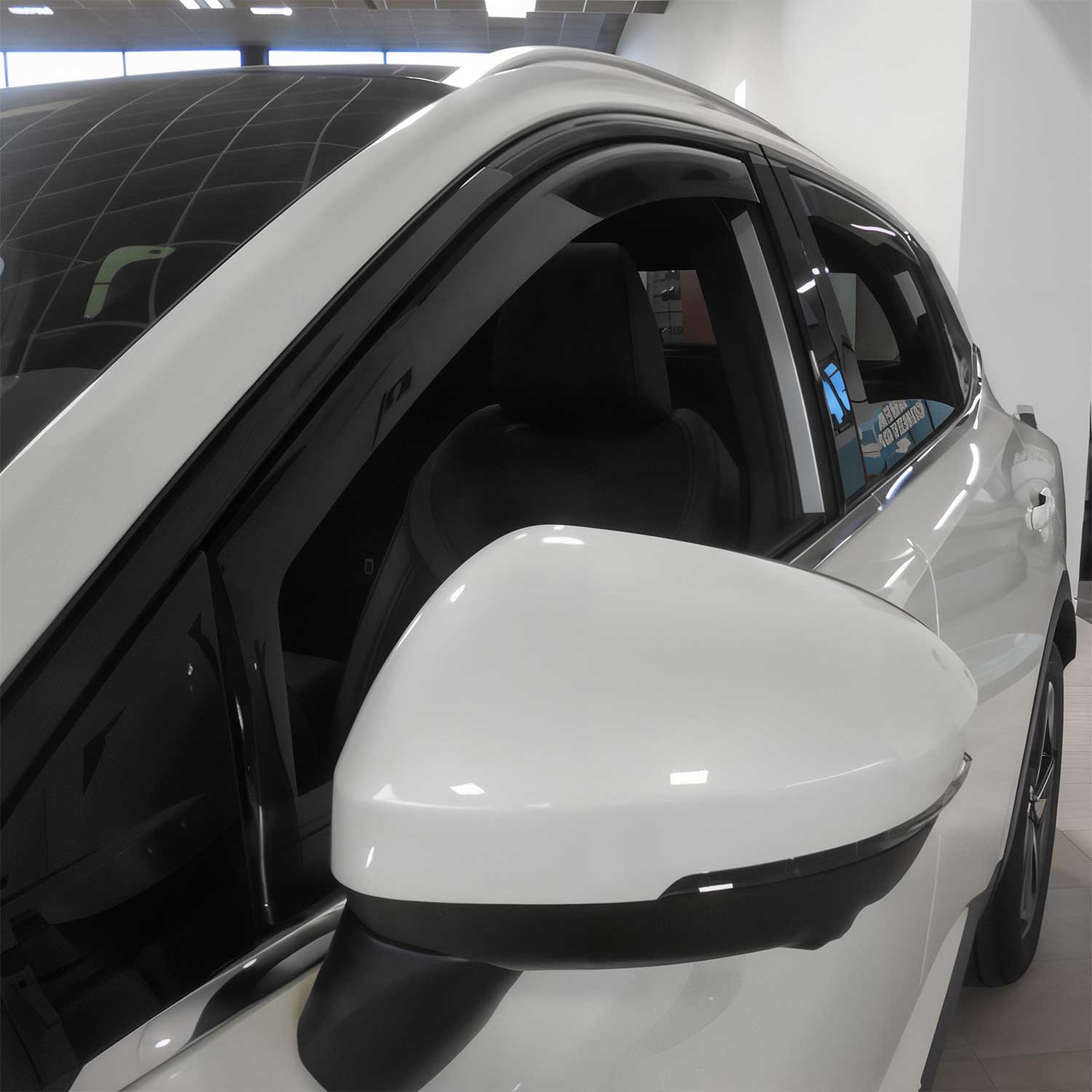 Windabweiser Regenabweiser für Nissan Qashqai J12 2021-2025 Dunkel Acryl 4tlg