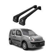 Dachträger Gepäckträger für Renault Kangoo II 2007-2021 Grundträger Alu Schwarz
