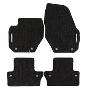 Velours Fußmatten für Volvo V60 I 2010-2018 Autoteppich Automatten Schwarz 4 tlg