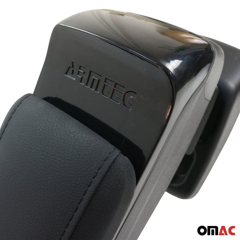 Armlehne Mittelarmlehne Mittelkonsole für Ford Fiesta 2008-2017 PU-Leder Schwarz