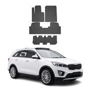 OMAC Gummi Fußmatten für Kia Sorento 2015-2020 Automatten Gummi Schwarz 6tlg