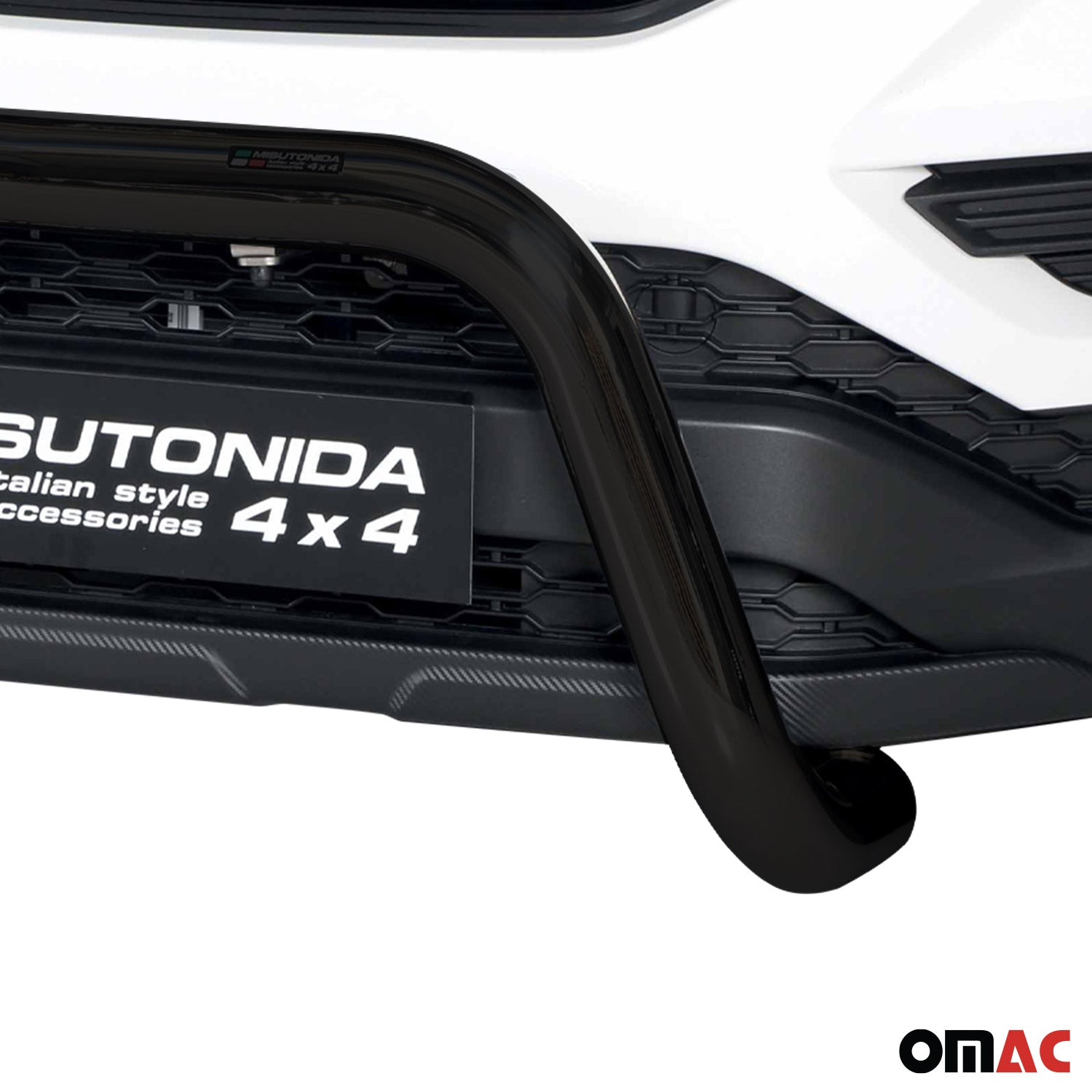 Frontbügel Frontschutzbügel für Ssangyong Musso 2023-2026 ø76mm Stahl Schwarz