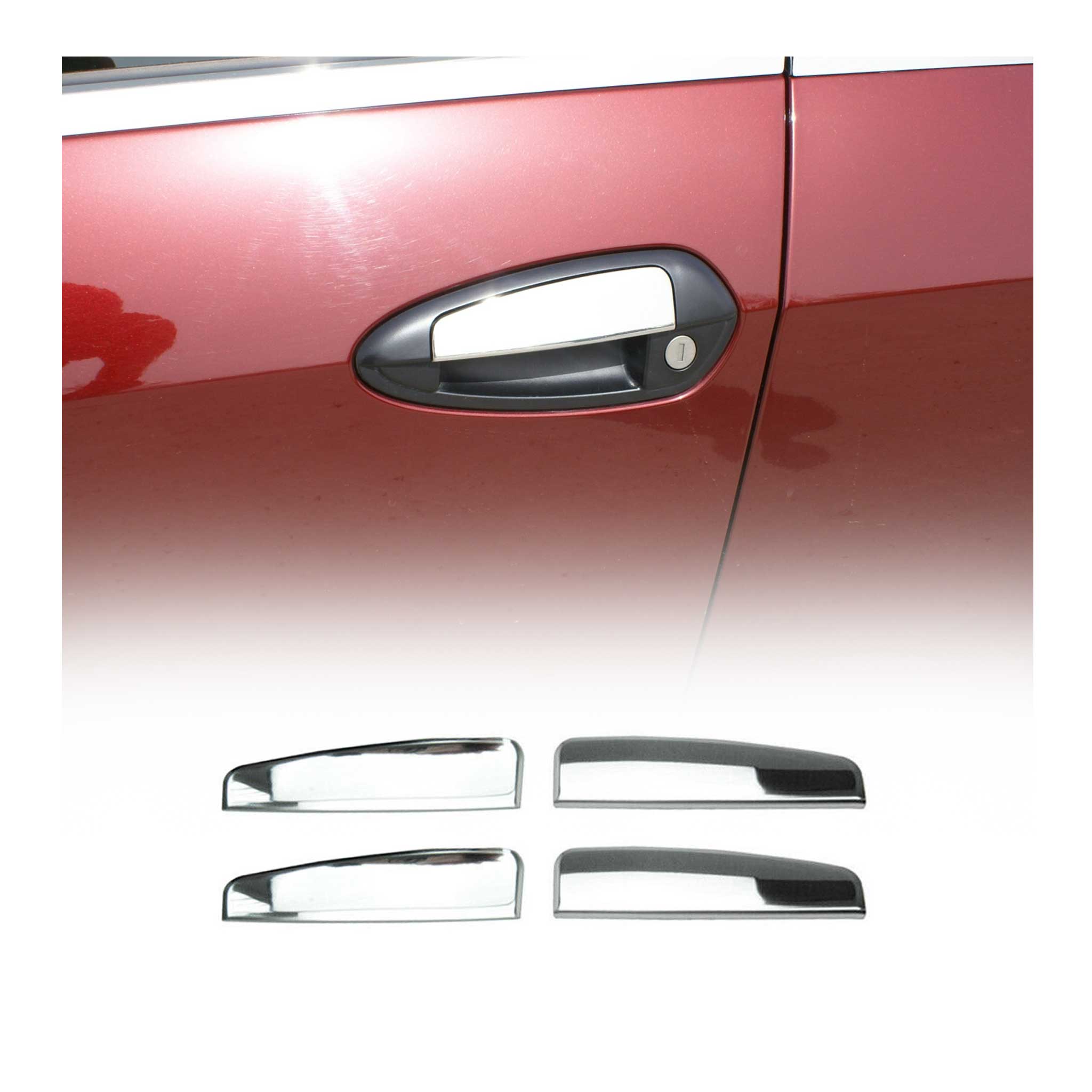 Chrom Türgriff Blende für Fiat Punto Evo 2008-2012 Edelstahl 4tlg