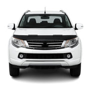 Haubenbra Steinschlagschutz für Mitsubishi L200 2005-2015 Schwarz Halb