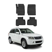 OMAC Gummi Fußmatten für Suzuki Grand Vitara 2005-2014 Premium Gummi Schwarz 4x