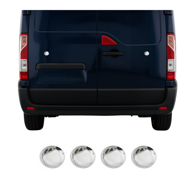 Rücklicht Leisten Heckleuchte für Opel Movano B 2010-2025 Edelstahl Silber 4tlg