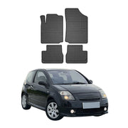 OMAC Gummi Fußmatten für Citroen C2 2003-2009 Automatten Gummi TPE Schwarz 4tlg