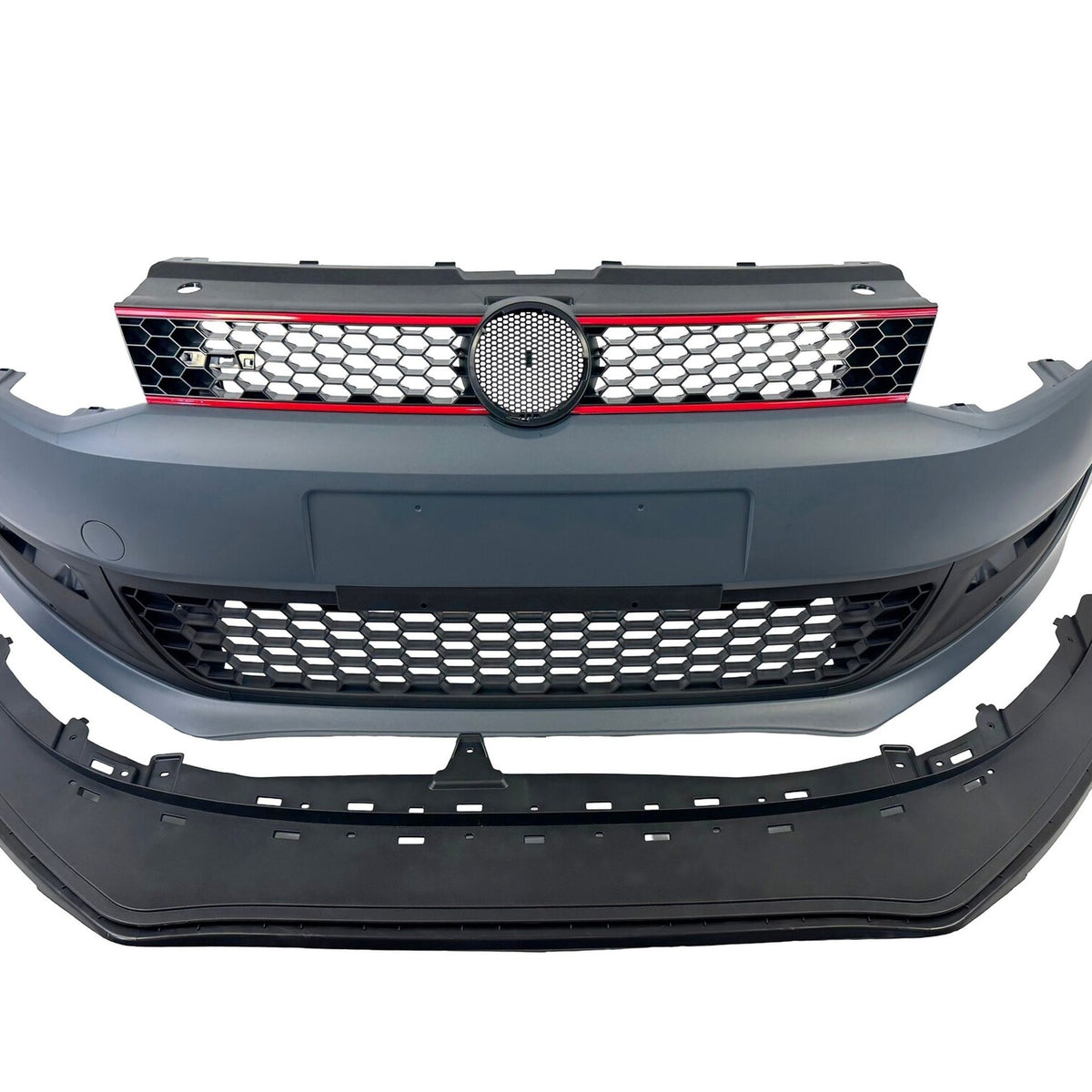 JOM Frontstoßstange für VW Polo 5 6R 2008-2014 Sport-Design Wabengitter mit ABE