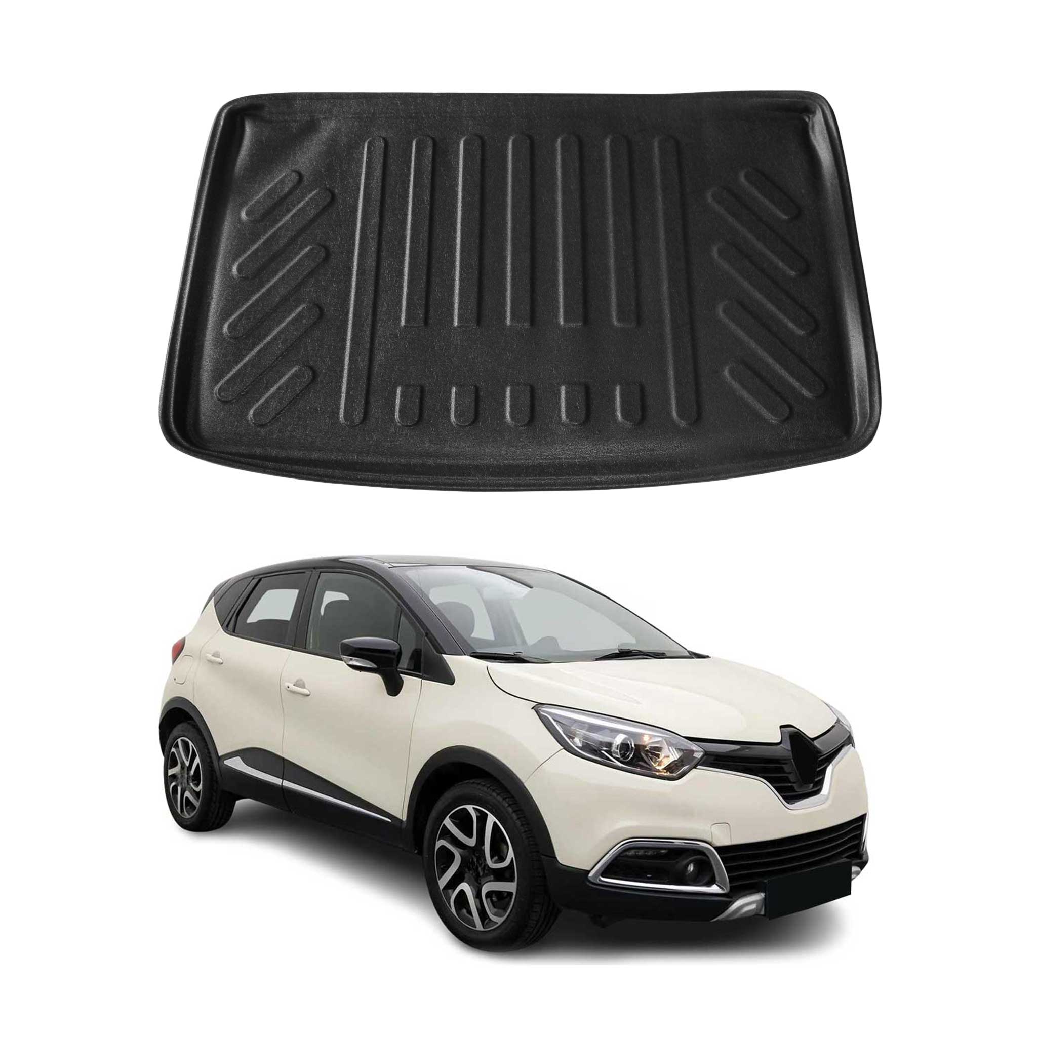 Kofferraumwanne Laderaumwanne für Renault Captur 2013-2019 Gummi TPE Schwarz