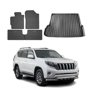 Fußmatten & Kofferraumwanne für Toyota Land Cruiser Prado J150 2009-2023 Gummi